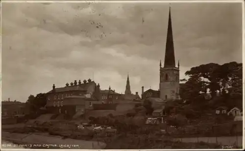Ak Leicester East Midlands England, Sr. Mary's, Castle