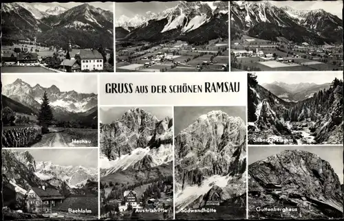 Ak Ramsau am Dachstein Steiermark, Austriahütte, Bachlalm, Südwandhütte