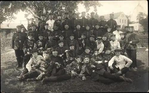 Foto Ak Zittau in Sachsen, Deutsche Soldaten in Uniform, Gruppenbild