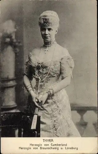 Ak Thyra von Dänemark, Herzogin von Braunschweig und Lüneburg, Portrait