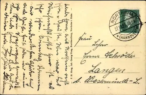 Ak Northeim in Niedersachsen, Gymnasium Corvinianum und die Wieterberge