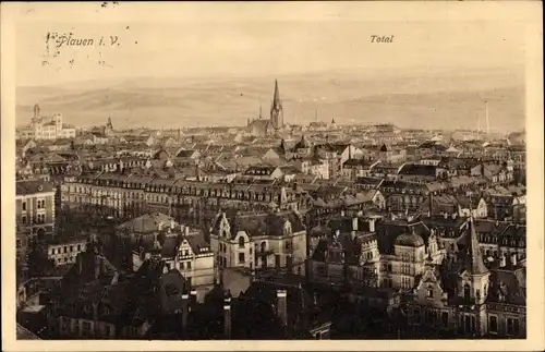 Ak Plauen im Vogtland, Ortsansicht