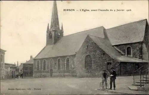 Ak Hirson Aisne, Kirche
