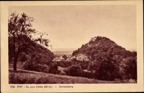 Ak Pfirt Elsass Haut Rhin, Schlossberg