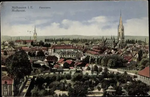Ak Mulhouse Mülhausen Elsass Haut Rhin, Panorama