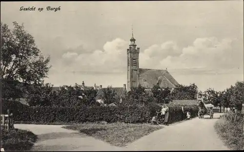 Ak Burgh Haamstede Schouwen Duiveland Zeeland Niederlande, Kirche