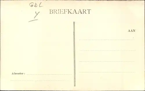 Ak Voorthuizen Barneveld Gelderland Niederlande, Kirche, Straßenpartie