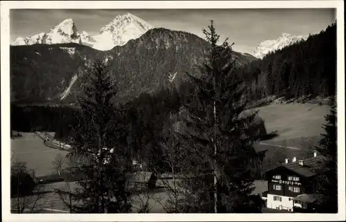 Ak Berchtesgaden in Oberbayern, Ferien-Hospiz am Königsseer Weg, Watzmann, Hochkalter