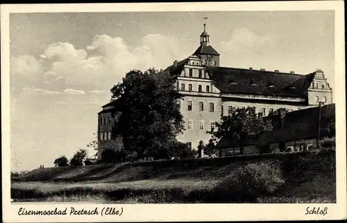 Ak Eisenmoorbad Pretzsch an der Elbe Bad Schmiedeberg, Schloss