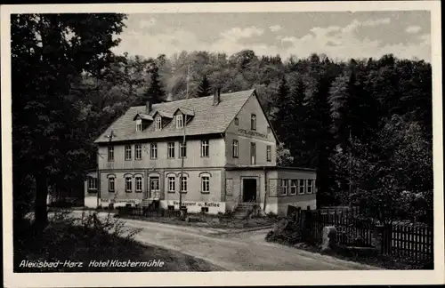 Ak Alexisbad Harzgerode am Harz, Hotel Klostermühle