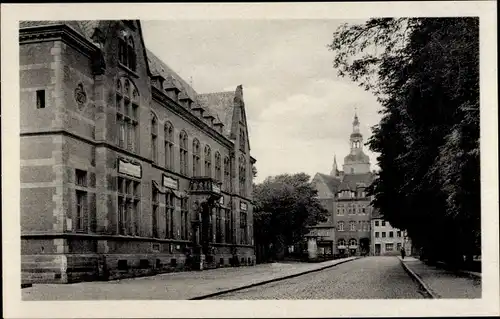 Ak Lutherstadt Eisleben, Post, St. Andreaskirche