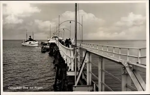 Ak Seebad Binz auf Rügen, Seebrücke