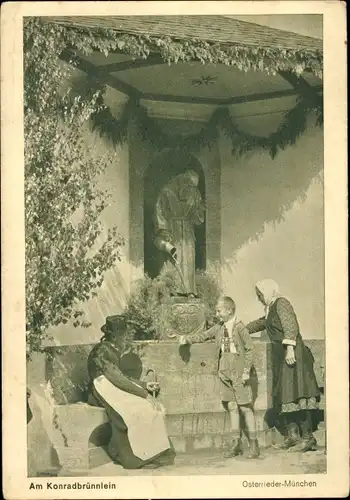 Ak München, Osterrieder, Am Konradbrünnlein