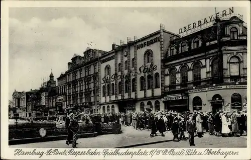 Ak Hamburg St Pauli, Wilhelms Meyer's Sankt Pauli Säle, Reeperbahn, Spielbudenplatz 11-15