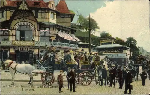 Ak Altstadt Hamburg, Hammonia Rundfahrt, Würzb.Hof Bräu