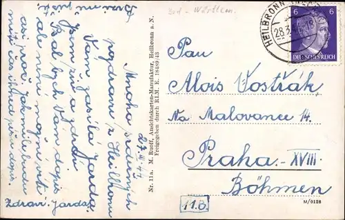 Ak Heilbronn am Neckar, Gedicht, Panorama, Frau in Tracht