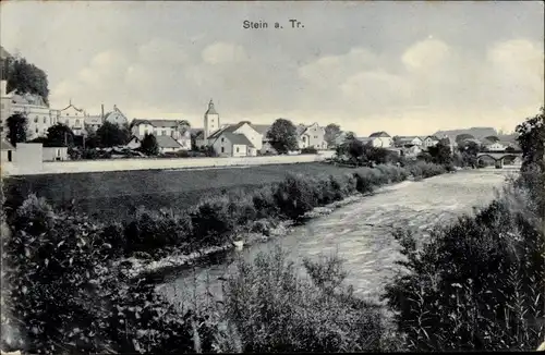 Ak Stein an der Traun Traunreut Oberbayern, Panorama