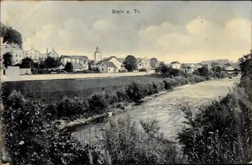 Ak Stein an der Traun Traunreut Oberbayern, Panorama