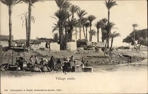 Ak Cairo Kairo Ägypten, Village arabe