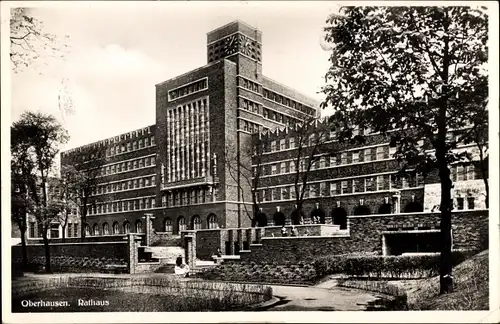 Ak Oberhausen im Ruhrgebiet, Rathaus