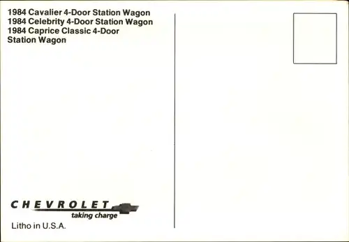 Ak Auto, Chevrolet, 1984 Cavalier Station Wagon