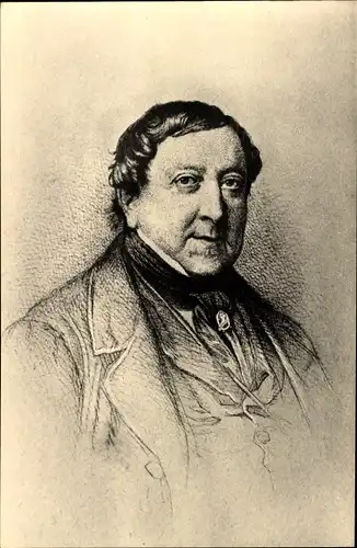 Ak Komponist Gioacchino Rossini, Portrait