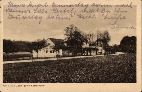 Ak Saalborn Blankenhain in der Talsenke der Schwarza Thüringen, Gaststätte Zum guten Kameraden