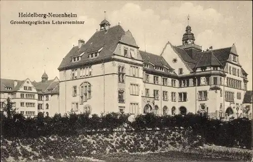 Ak Neuenheim Heidelberg am Neckar, Grossherzogliches Lehrerseminar