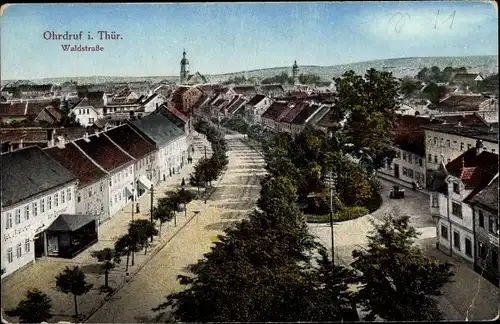 Ak Ohrdruf in Thüringen, Waldstraße