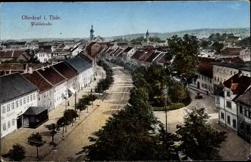 Ak Ohrdruf in Thüringen, Waldstraße