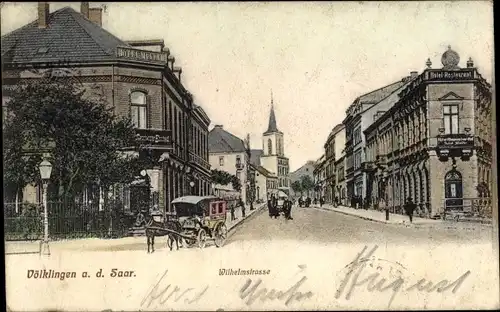 Ak Völklingen im Saarland, Wilhelmstraße