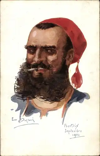 Künstler Ak Dupuis, Emil, Soldat, Zigarette, Nos Poilus