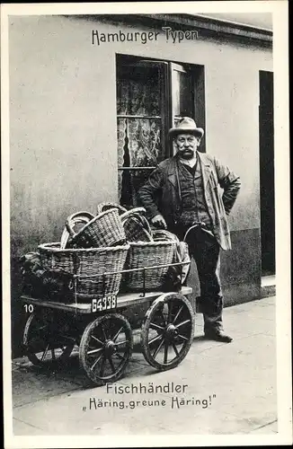 Ak Hamburg, Hamburger Typen, Fischhändler