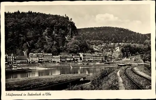 Ak Chrochvice Krochwitz Podmokly Bodenbach Děčín Tetschen Region Aussig, Schäferwand