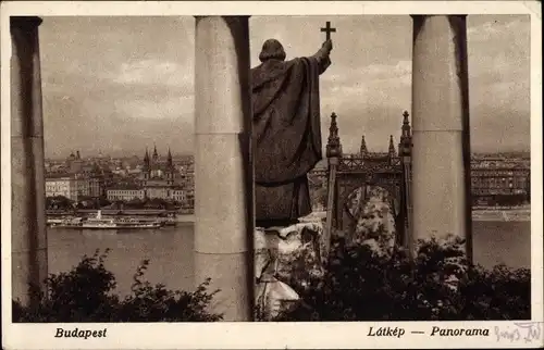 Ak Budapest Ungarn, Panorama