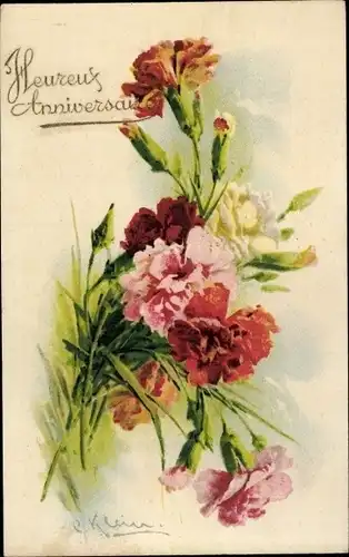 Künstler Ak Klein, Catharina, Blumenwiese, Blumen