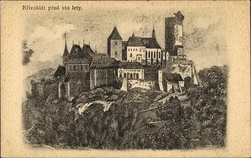 Künstler Ak Křivoklát Pürglitz Mittelböhmen, Burg Křivoklát, Hrad Křivoklát