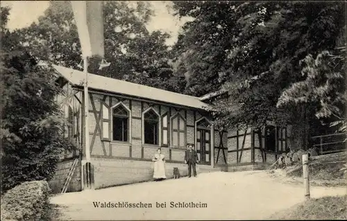 Ak Schlotheim in Thüringen, Gasthaus Waldschlösschen
