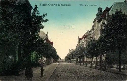 Ak Berlin Köpenick Oberschöneweide, Westendstraße
