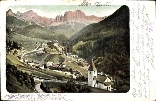 Ak Catinaccio Rosengarten Trentino Alto Adige Südtirol, Gesamtansicht