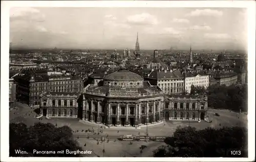 Ak Wien 1 Innere Stadt, Panorama, Burgtheater