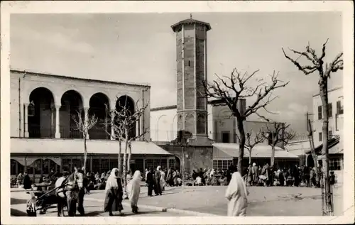 Ak Tunis, Tunesien, El Halfouine-Platz und Moschee