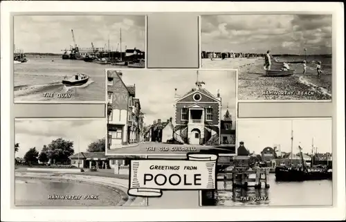 Ak Poole Dorset England, Hamworthy Park, Quay, Strand, Old Guildhall