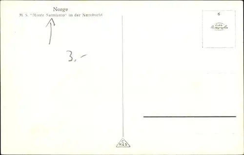 Ak Naerobucht Norwegen, MS Monte Sarmiento, HSDG