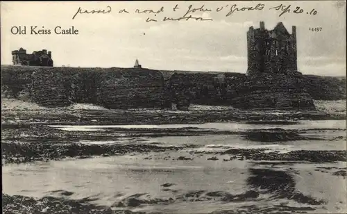 Ak Caithness Schottland, Old Keiss Castle