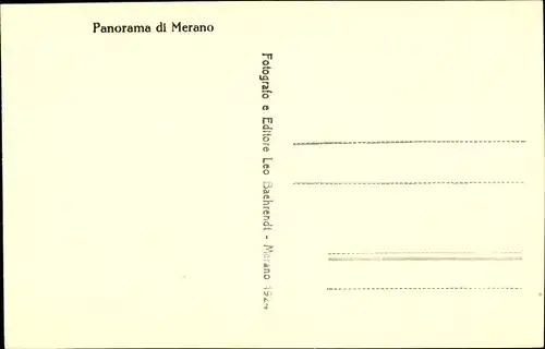 Ak Meran Merano Südtirol, Panorama