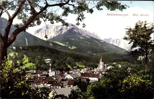 Ak Bad Aussee Steiermark, Panorama, Salzkammergut