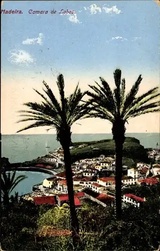 Ak Câmara de Lobos Insel Madeira Portugal, Gesamtansicht