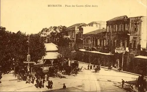 Ak Beirut Beirut Libanon, Place des Canons