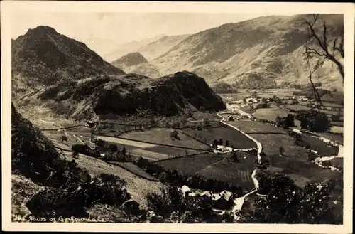 Ak Keswick Cumbria England, Borrowdale